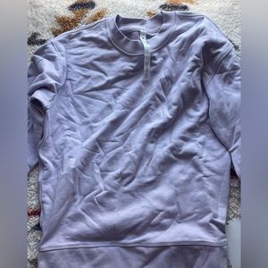 nnwt lululemon perfectly oversized crew neck lavender